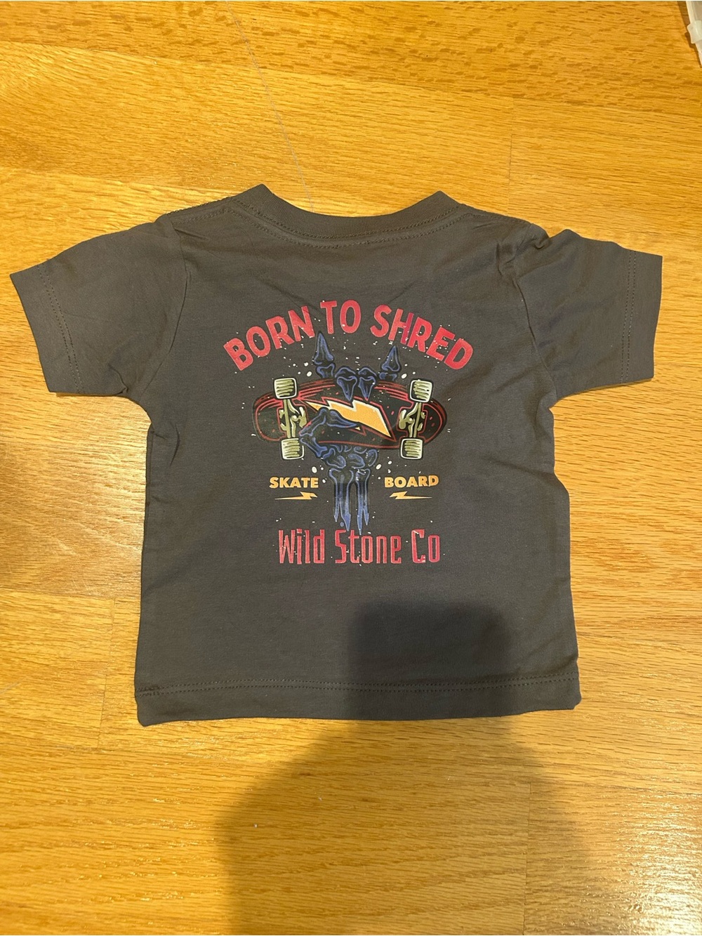 Kids "Born to Shred" Black Graphic Tee